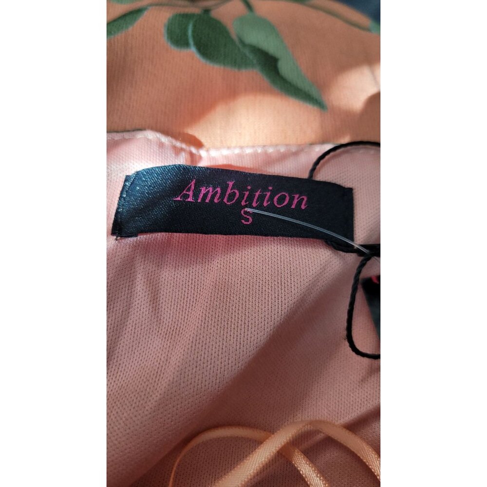 Ambition NWT Peach High Low dress size S - Picture 4 of 9